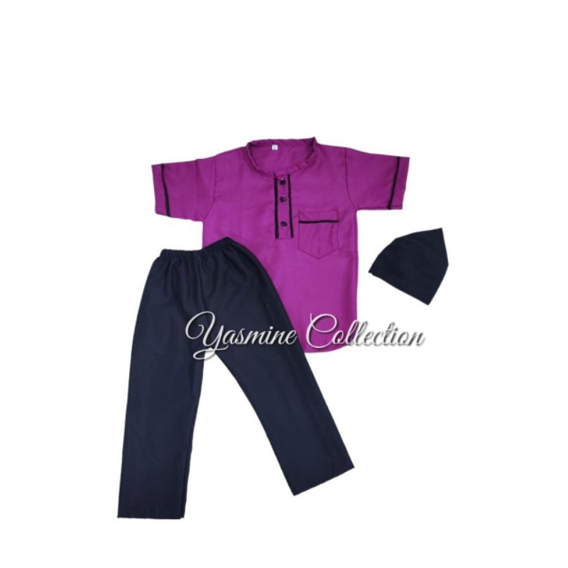BAJU KOKO ANAK MADINAH USIA 1-10THN SETELAN MUSLIM ANAK LAKILAKI