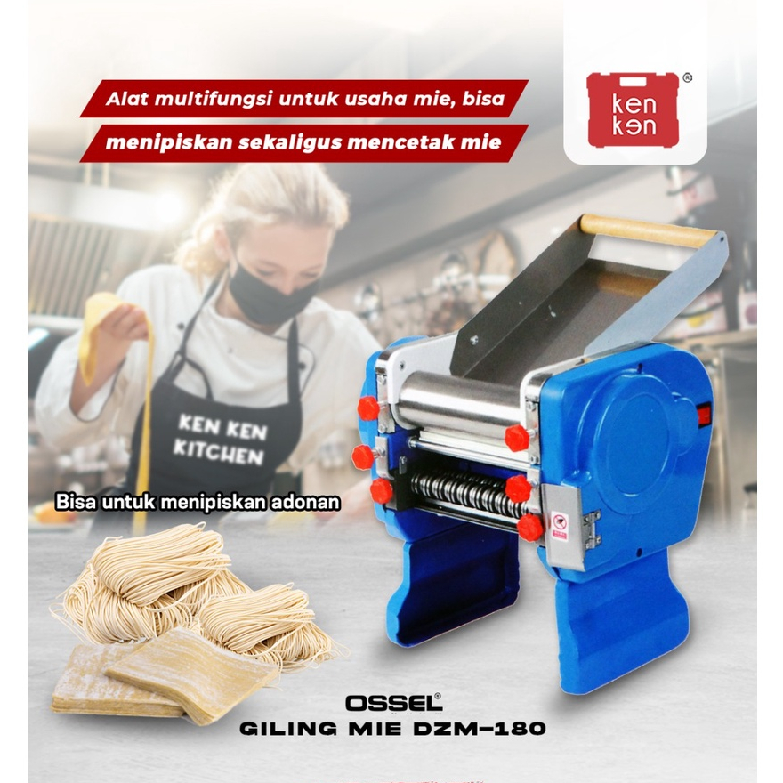 OSSEL Mesin Penggiling Mie Listrik Type DZM 180 Mesin Giling Mie Listrik DZM-180 OSSEL