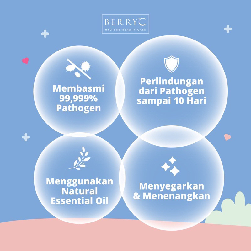 Berry C Bed Fabric Masker 60ml Traveling Sterilizer Kasur Bantal Bebas Tungau Virus Kain Peralatan Bayi Pocket Size