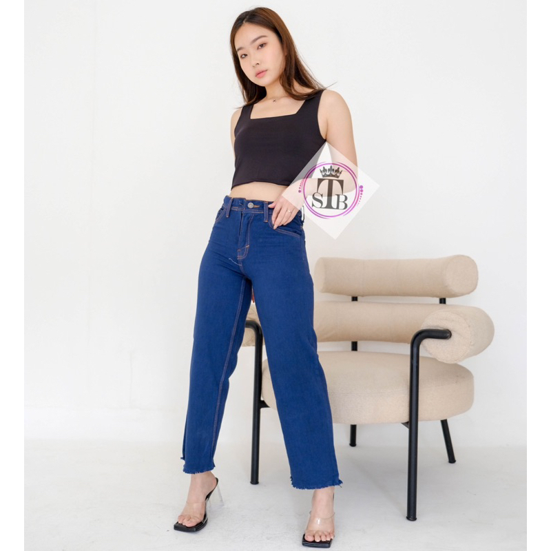 Celana jeans wanita//Celana panjang//Celana boyfriend wanita//kulot jeans wanita