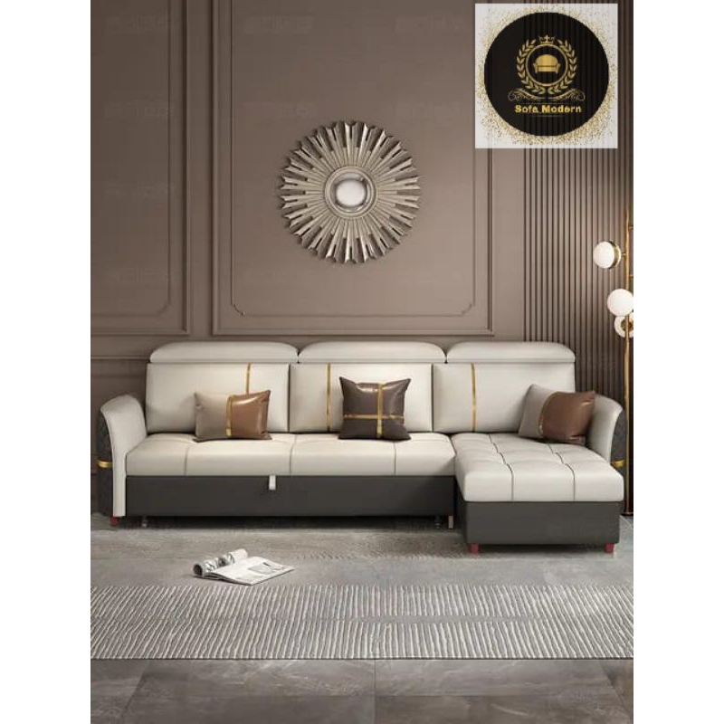 Sofa L Sudut Furniture Kursi Ruang Tamu Minimalis Super Kuat