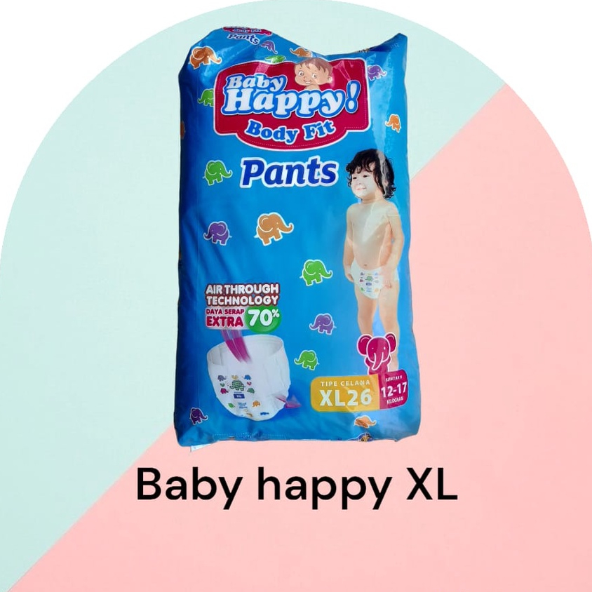 POPOK / BABY HAPPY BODY FIT PANTS EXTRA ISI / POPOK BAYI CELANA UKURAN M DAN L