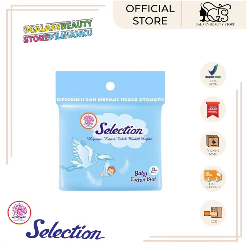 SELECTION COTTON BUD BABY 100pcs / KAPAS COTTON BUD BAYI