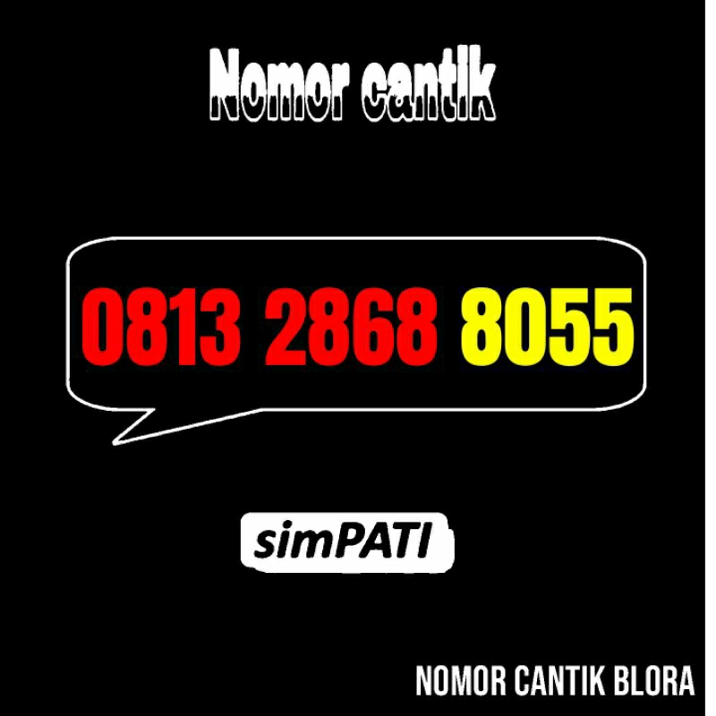 Nomor Cantik Simpati 805 8055 80555