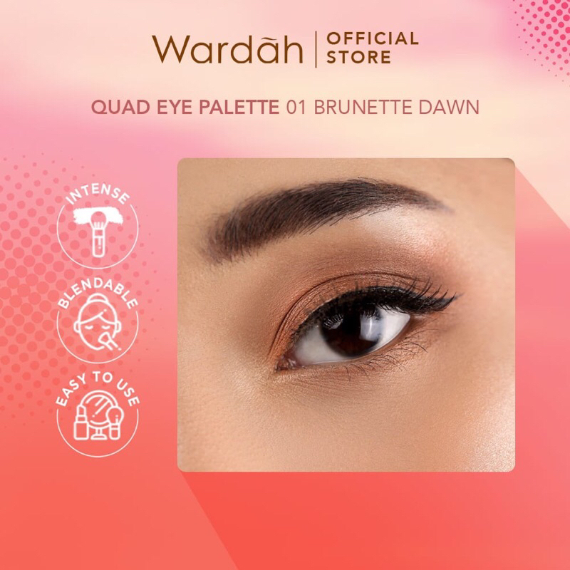 Wardah Colorfit Quad Eye Palette 4in1
