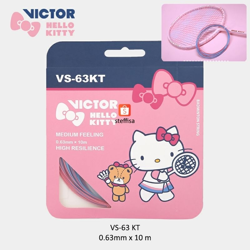 SENAR / GRIP RAKET | Victor Hello Kitty badminton string racquet grip VS 63KT GR 262KT bulu tangkis 