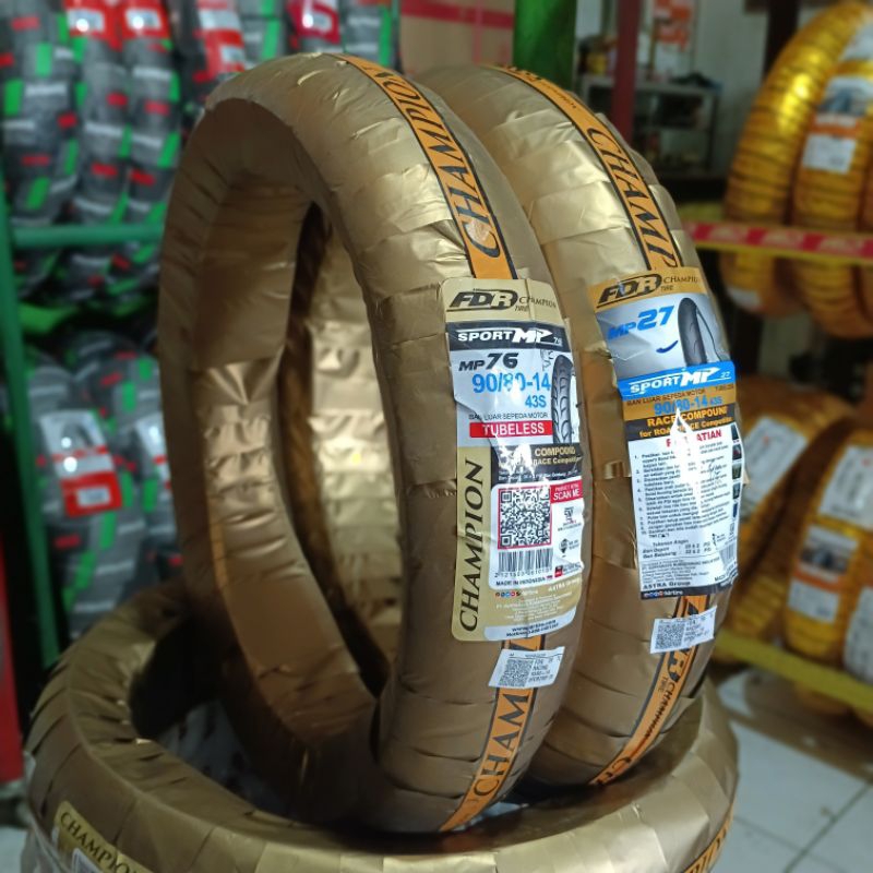 BAN FDR SPORT MP76 90/80-14 BAN MATIC SOFT COMPOUND BAN BALAP