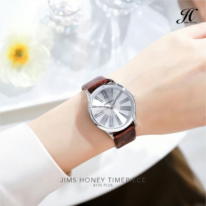 Jimshoney - JT 8125 PLUS Original Free Box Jam Tangan Wanita