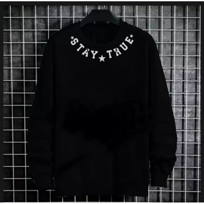 Sweater crewnek stay true simple