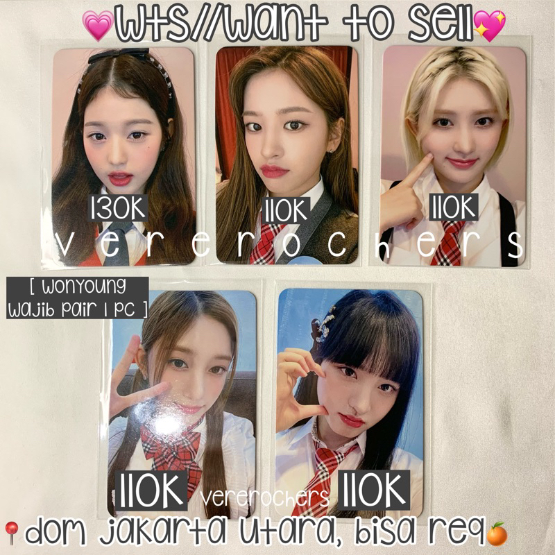 pc photocard ive after like mokket yujin gauel leeseo liz wonyoung ready stock official