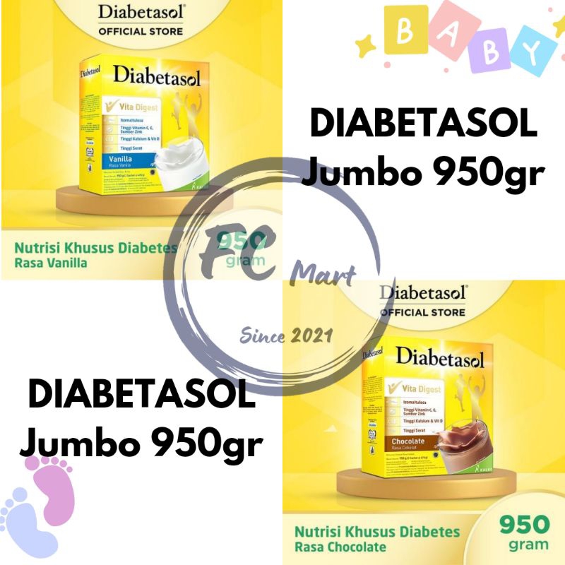 

DIABETASOL Susu Diabetes Coklat Vanilla 950gr (2x475gr)