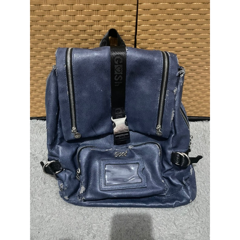 Preloved Ransel Gosh Original / tas gos warna navy ori asli