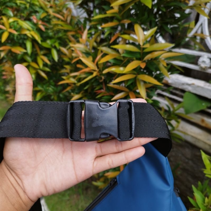 Waistbag Pria Original Merk DM Exclusive | Tas Selempang Pria Bahan Balon Super