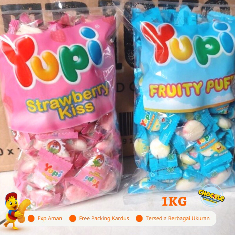 

PROMO 2.2 YUPI KISS 1KG | PUSAT SNACK DAN KILOAN ORIGINAL | CEMILAN PERMEN KILOAN I CEMILAN INDOFOOD