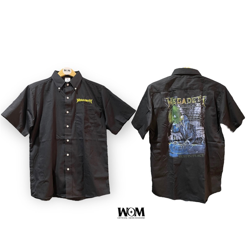 Kemeja Band / Workshirt Band Megadeth