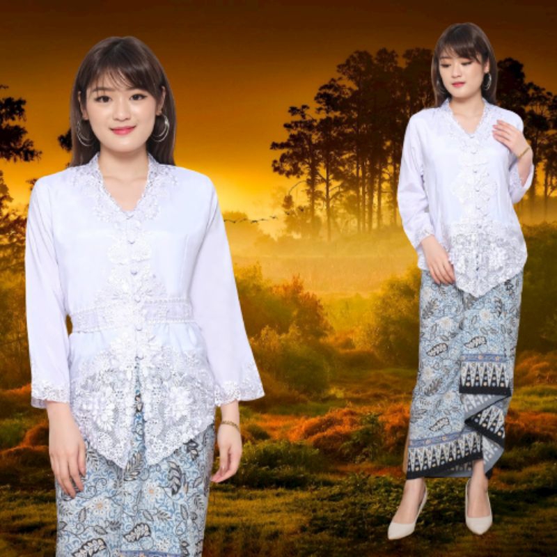 Atasan Kebaya Encim Modern Lengan Panjang