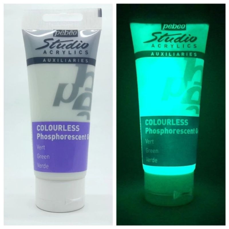 

Pebeo Glow In The Dark Acrylic Paint 100 ml Colourless Green