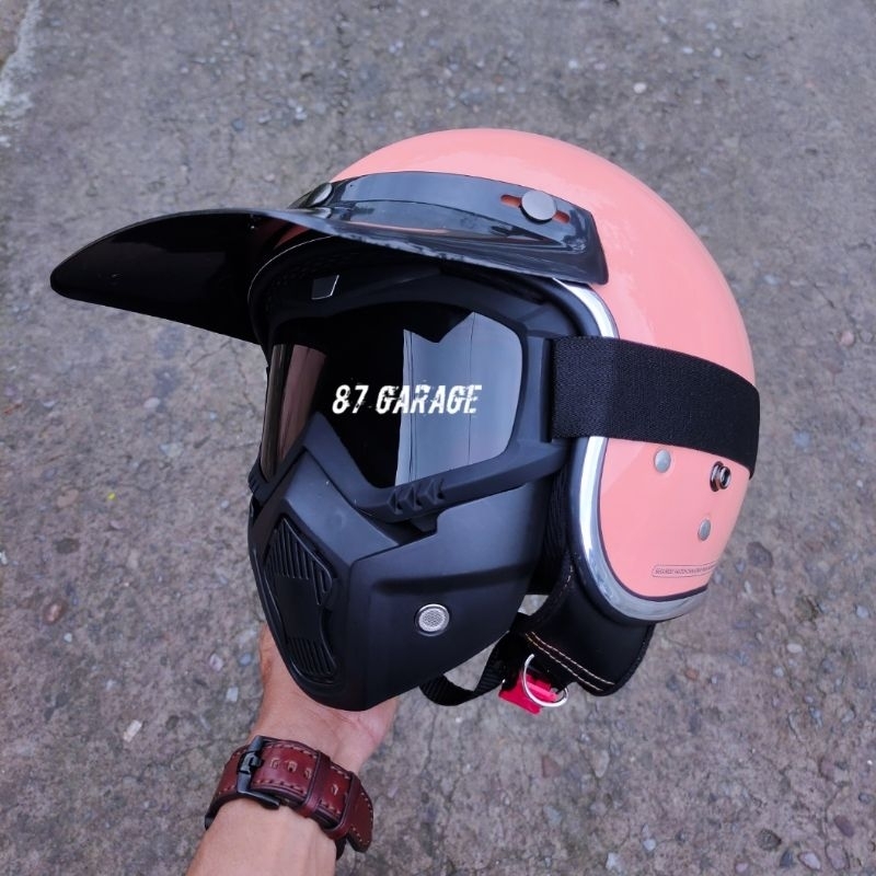 HELM BOGO RETRO GOGLE MASK TOPENG