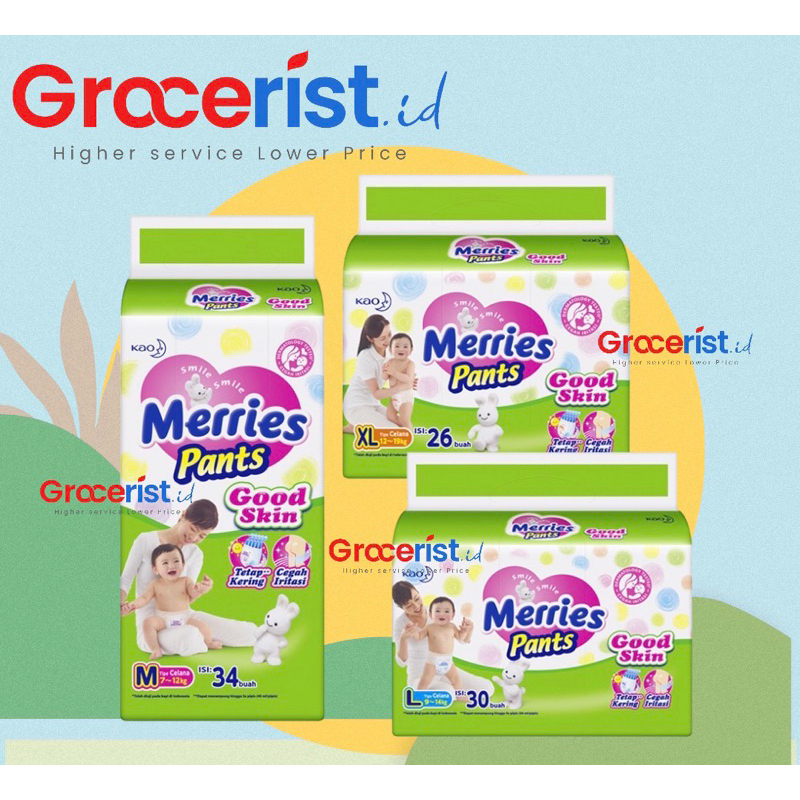 MERRIES PANTS GOOD SKIN S40/M34/L30/XL26