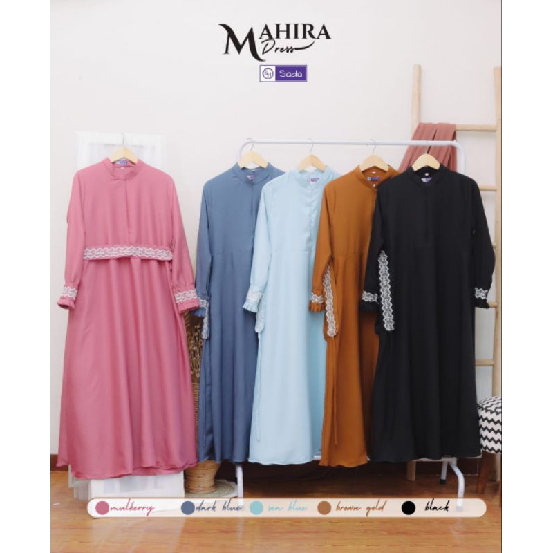 MAHIRA DRESS / GAMIS MAHIRA SIZE S-XXL ORI SADA HIJAB
