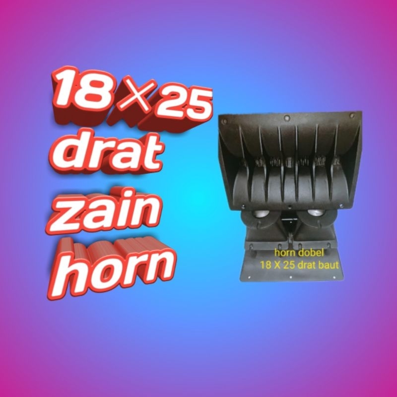 HORN TWITER HARMONI DOBEL 25 X 18