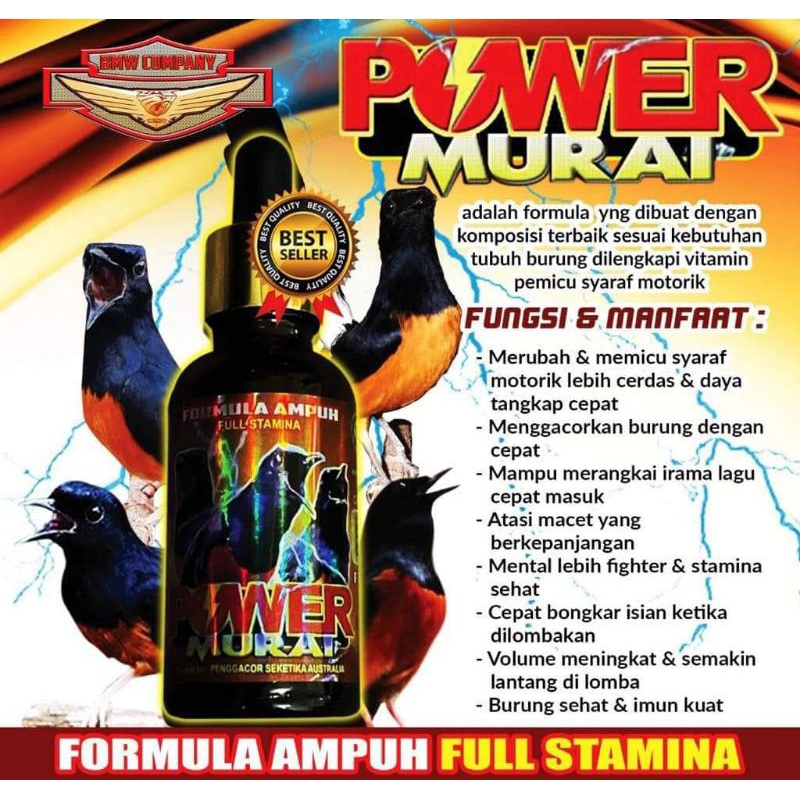 POWER MURAI Suplement Penggacor Burung Murai Batu