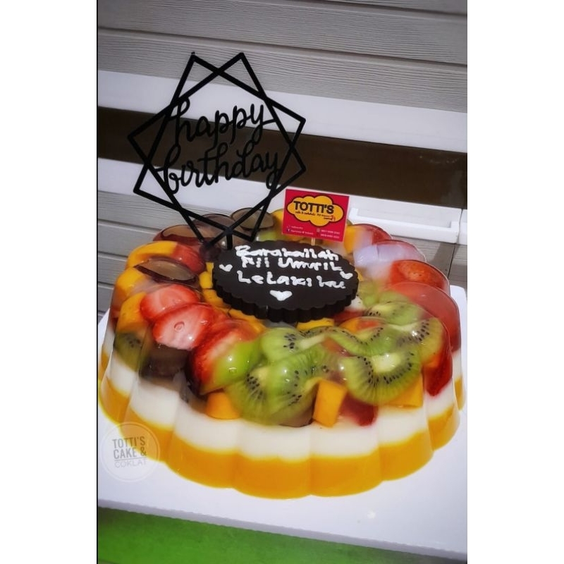 

Puding buah ENAK GRATIS TEH UPET KHAS CIREBON