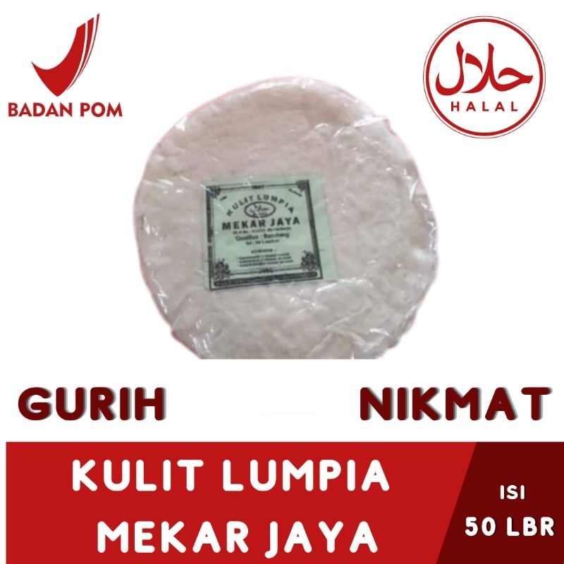 [SBY] KULIT LUMPIA MEKAR JAYA | TERMURAH | ISI 50 LEMBAR