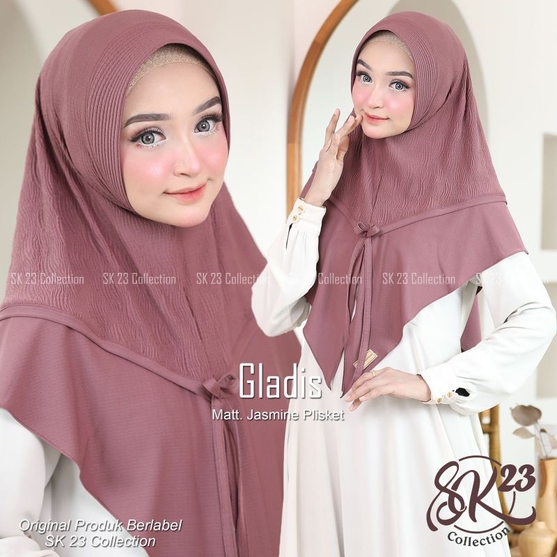 GLADIS ORI SK²³ / HIJAB INSTANT PRISKET CANTIK KEKINIAN BEST SELLER TREND HIJAB 2023