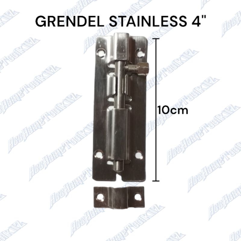 GRENDEL STAINLESS 4&quot; 6&quot; KUNCI PINTU JENDELA KAMAR MANDI SLOT