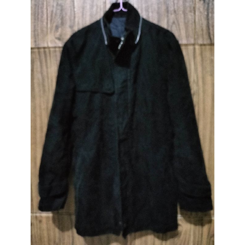 Jaket Pria Branded Comme Ca Ism Semi Jas Corduroy Hitam