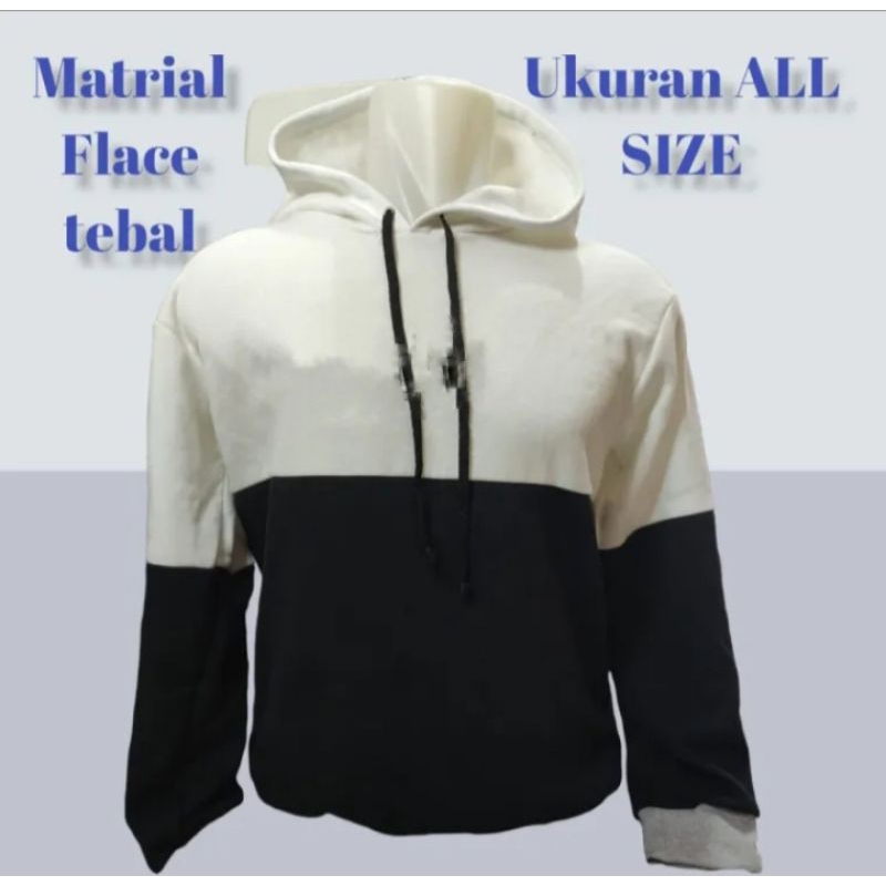 Sweater hodie kombinasi pria dan wanita