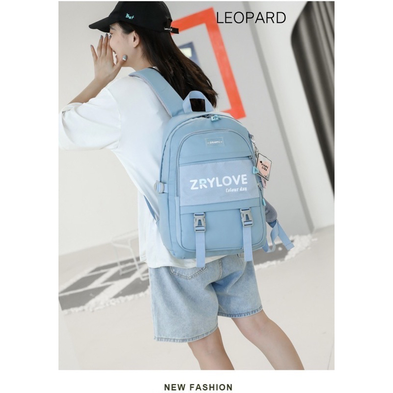 Tas ransel anak perempuan tas ransel wanita ZRYLOVE bags backpack anak simple tas korean style polos simple elegant tas ransel laptop