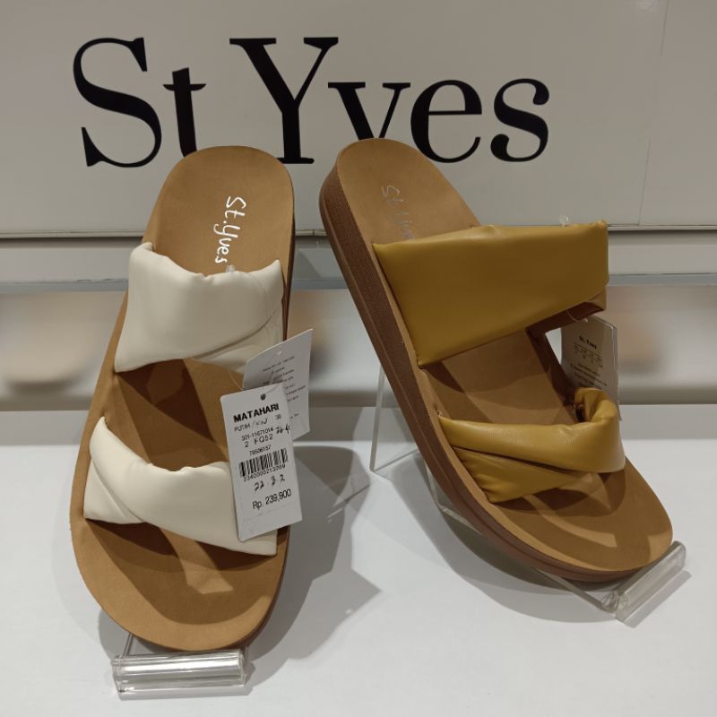 St.Yves sandal slide wanita branded Matahari