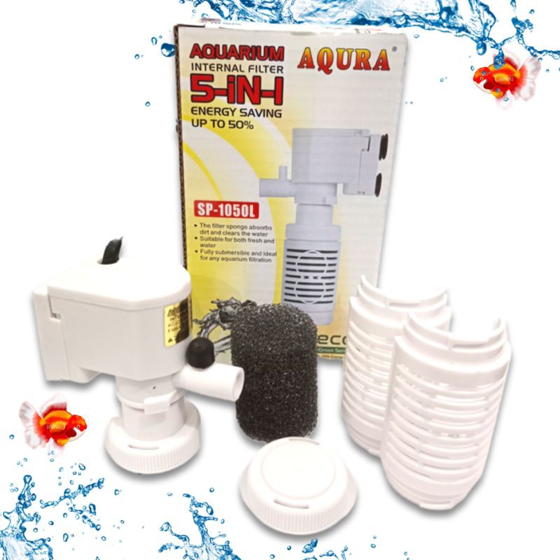 PROMO MURAH Pompa Aquarium Internal Filter AQURA 5IN1 SP 1050L