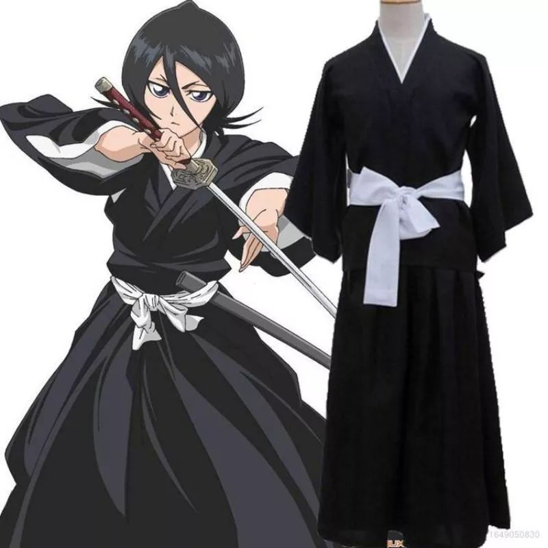 costum cosplay Kuchiki Rukia Cosplay Kimono anime Bleach