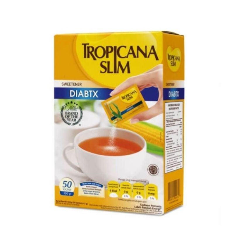 

TROPICANA SLIM DIABTX Sweetener isi 50 sachet