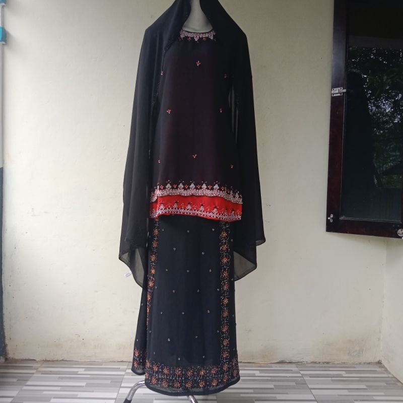 dress baju india preloved/kurti set rok lengkap selendang