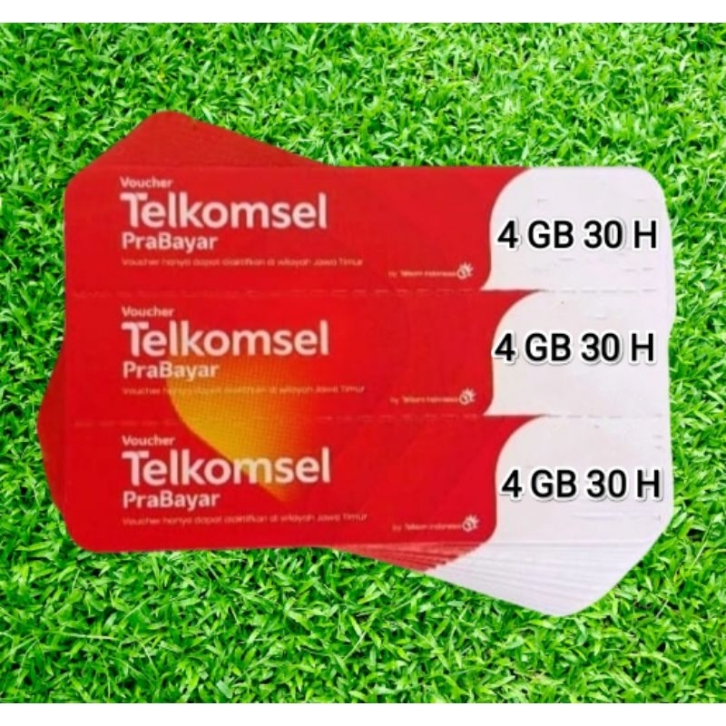 Voucher Telkomsel 4 GB 30 Hari Fisik