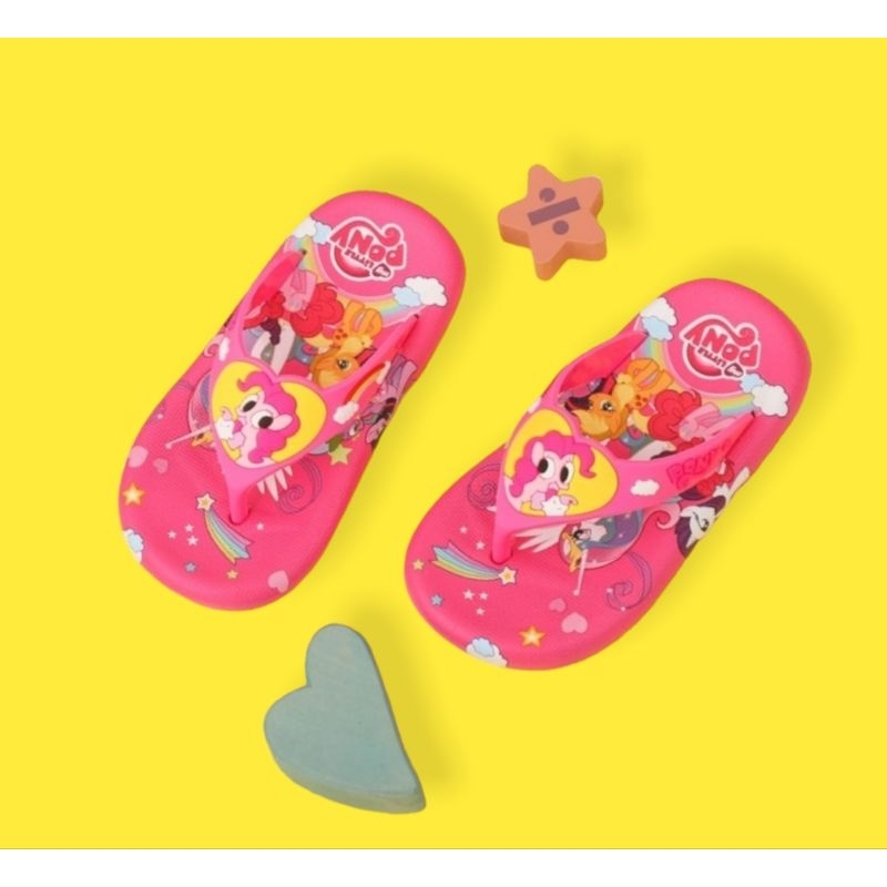 Sandal Anak Cewek Import Sendal Jepit Anak Perempuan Kuda Pony