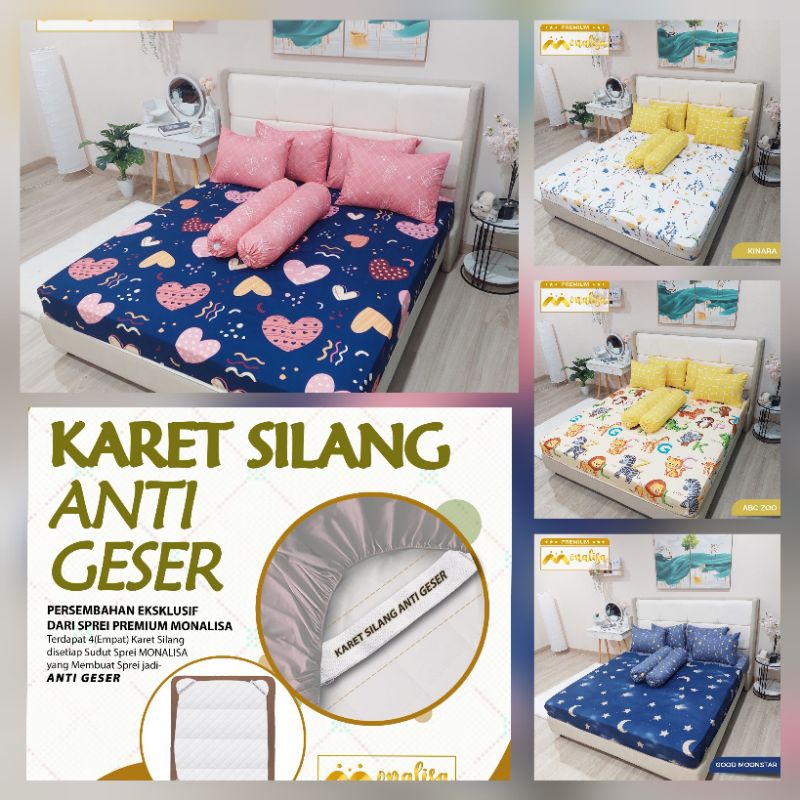 SPREI 180X200 MONALISA PREMIUM / SPREI MONALISA 180X200
