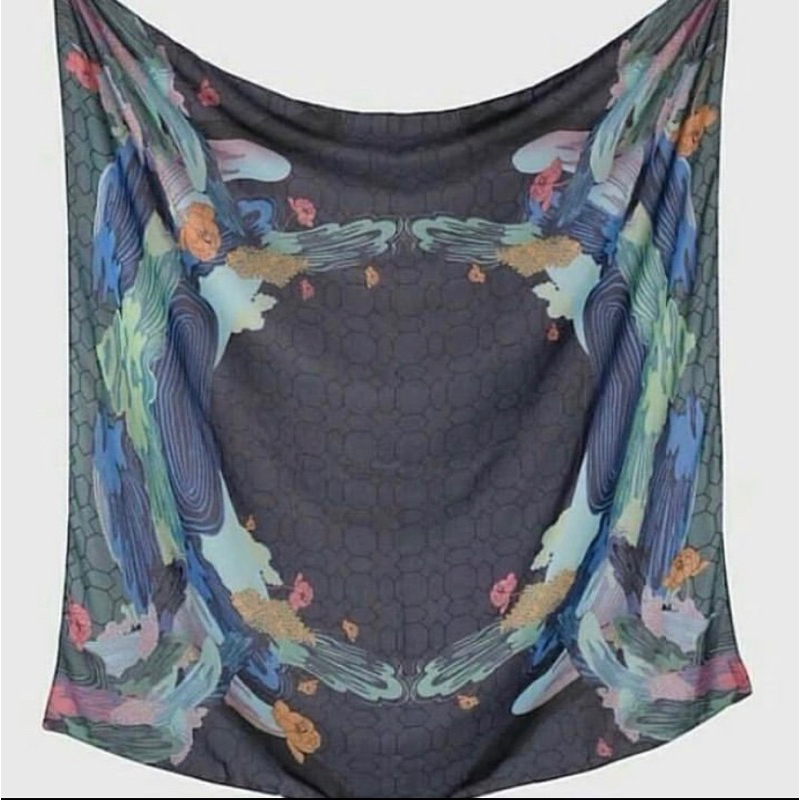 Kaguya Scarf Navy Ria Miranda