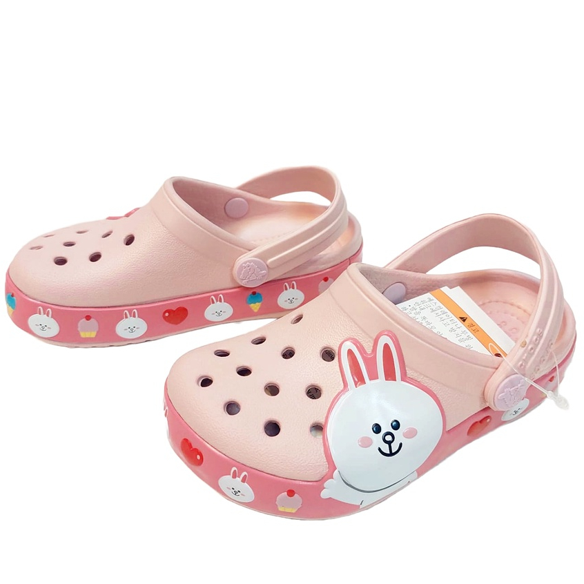 Sandal Crocs Anak Crocs Line Brown Love Cony Original / Croc Line / Sandal anak / Sandal anak perempuan