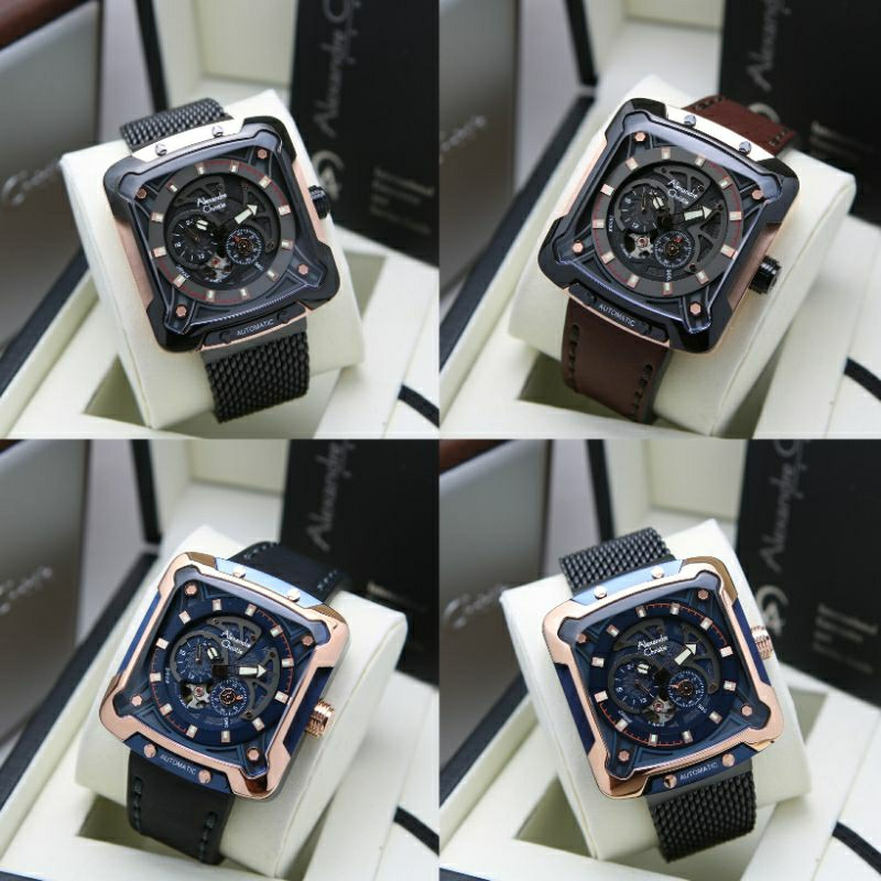 [ORIGINAL100%✔]JAM TANGAN PRIA ALEXANDRE CHRISTIE AC3039 / AC 3039 AUTOMATIC GARANSI RESMI 1TAHUN