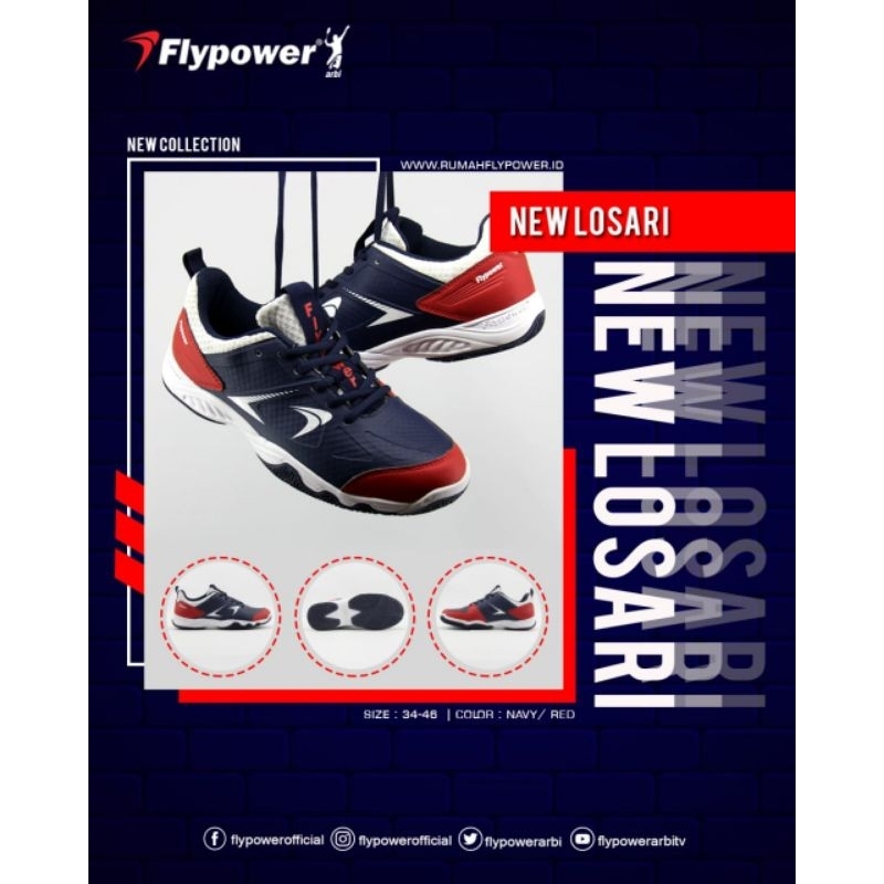 sepatu flypower new Losari / sepatu badminton