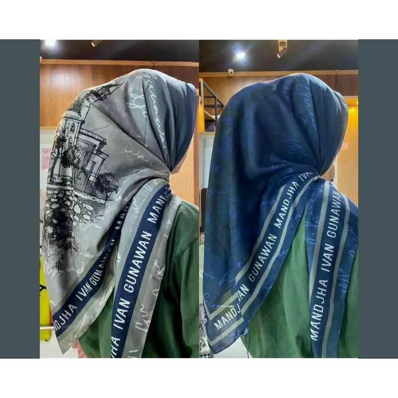 hijab segiempat voal motif ivan gunawan kw kerudung viral