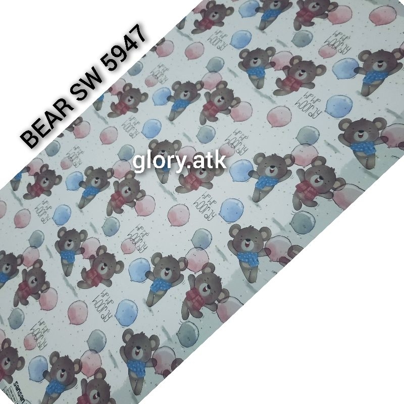 

KERTAS KADO/BUNGKUS KADO SANSAN WAWA/SANWA BEAR SW5947