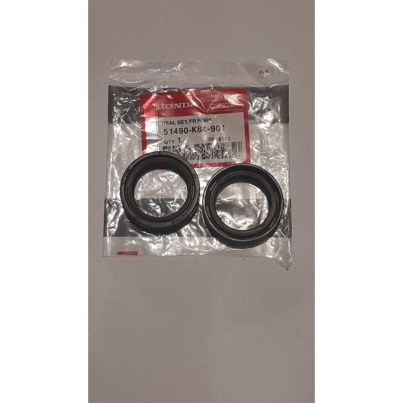 SEAL SHOCK DEPAN PLUS SEAL TUTUP ABU CRF 150 CBR 250 AHM KODE ( 51490-K84-901 )