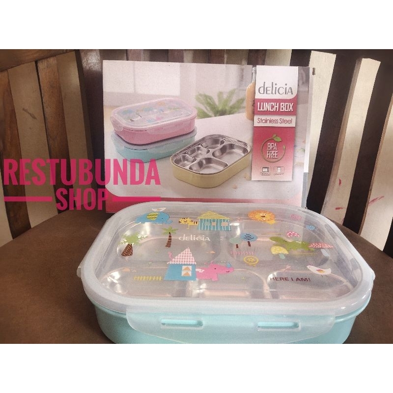 LUNCH BOX DELICIA Stainless Steel (700ml)