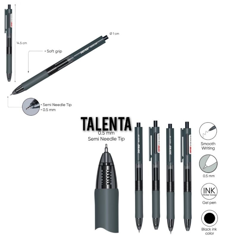 Pulpen Joyko GP-355 Apola Gel 0.5 mm (12pcs)